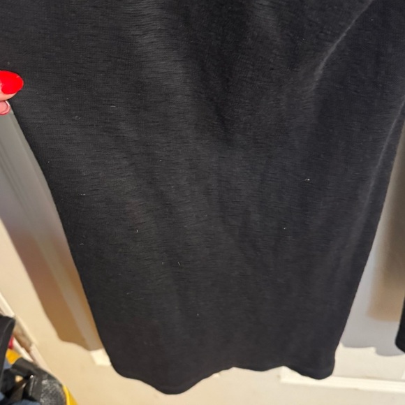 EILEEN FISHER Women's Wide Straight Leg Elastic Waist Pants size Small Black - Picture 9 of 15